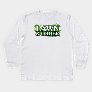 Lawn and Order Kids Long Sleeve T-Shirt